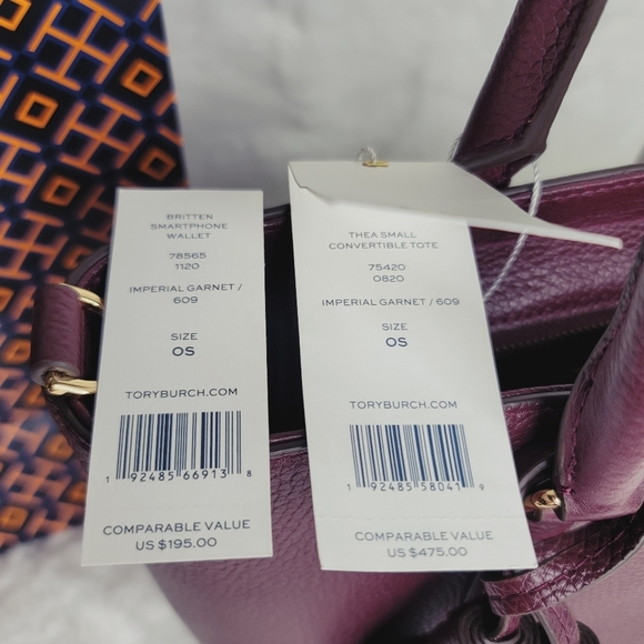 Tory Burch Set Convertible Tote Wristlet Wallet - Picture 14 of 16